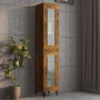 Armario de pared colgante roble ahumado 34,5x34x90 cm de vidaXL, Aparadores - Ref: Foro24-817447, Precio: 52,55 €, Descuento: %