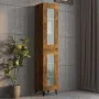 Smoked oak hanging wall cabinet 34.5x34x90 cm by vidaXL, Sideboards - Ref: Foro24-817447, Price: 51,90 €, Discount: %