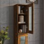 Armario de pared colgante roble ahumado 34,5x34x90 cm de vidaXL, Aparadores - Ref: Foro24-817447, Precio: 52,55 €, Descuento: %