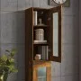 Smoked oak hanging wall cabinet 34.5x34x90 cm by vidaXL, Sideboards - Ref: Foro24-817447, Price: 51,90 €, Discount: %