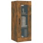Armario de pared colgante roble ahumado 34,5x34x90 cm de vidaXL, Aparadores - Ref: Foro24-817447, Precio: 52,55 €, Descuento: %