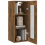 Armario de pared colgante roble ahumado 34,5x34x90 cm de vidaXL, Aparadores - Ref: Foro24-817447, Precio: 52,55 €, Descuento: %