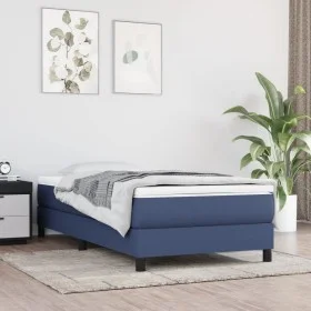 Colchón de muelles ensacados tela azul 90x200x20 cm de vidaXL, Colchones - Ref: Foro24-347720, Precio: 147,46 €, Descuento: %