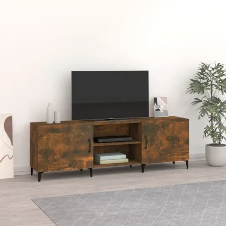 Mueble de TV madera de ingeniería roble ahumado 150x30x50 cm de vidaXL, Muebles TV - Ref: Foro24-817504, Precio: 87,05 €, Des...