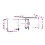 Mueble de TV madera de ingeniería roble ahumado 150x30x50 cm de vidaXL, Muebles TV - Ref: Foro24-817504, Precio: 87,05 €, Des...