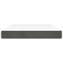 Colchón muelles ensacados terciopelo gris oscuro 140x200x20 cm de vidaXL, Colchones - Ref: Foro24-347809, Precio: 210,49 €, D...