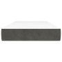 Colchón de muelles ensacados terciopelo gris oscuro 90x200x20cm de vidaXL, Colchones - Ref: Foro24-347729, Precio: 141,35 €, ...