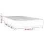 Black fabric pocket spring mattress 80x200x20 cm by vidaXL, Mattresses - Ref: Foro24-347676, Price: 128,09 €, Discount: %