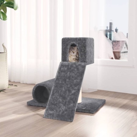 Rascador para gatos con postes de sisal gris oscuro 59 cm de vidaXL, Mobiliario para gatos - Ref: Foro24-171608, Precio: 27,9...