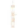 Rascador para gatos con postes de sisal color crema 279 cm de vidaXL, Mobiliario para gatos - Ref: Foro24-171615, Precio: 100...