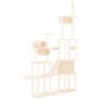 Rascador para gatos con postes de sisal color crema 279 cm de vidaXL, Mobiliario para gatos - Ref: Foro24-171615, Precio: 100...