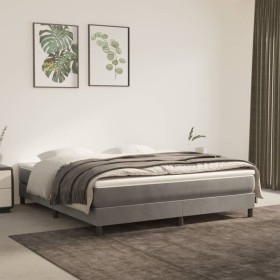 Colchón de muelles ensacados terciopelo gris claro 180x200x20cm de vidaXL, Colchones - Ref: Foro24-347848, Precio: 240,12 €, ...