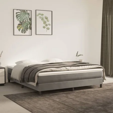 Light gray velvet pocket spring mattress 160x200x20cm by vidaXL, Mattresses - Ref: Foro24-347828, Price: 200,65 €, Discount: %