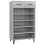Mueble zapatero madera contrachapada gris Sonoma 60x35x105 cm de vidaXL, Zapateros y organizadores de calzado - Ref: Foro24-8...