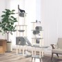 Rascador para gatos con postes de sisal gris claro 279 cm de vidaXL, Mobiliario para gatos - Ref: Foro24-171616, Precio: 100,...