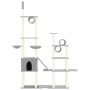 Rascador para gatos con postes de sisal gris claro 279 cm de vidaXL, Mobiliario para gatos - Ref: Foro24-171616, Precio: 100,...