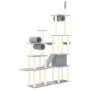 Rascador para gatos con postes de sisal gris claro 279 cm de vidaXL, Mobiliario para gatos - Ref: Foro24-171616, Precio: 100,...