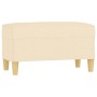 Banco de tela color crema 70x35x41 cm de vidaXL, Bancos - Ref: Foro24-349369, Precio: 52,99 €, Descuento: %
