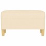Banco de tela color crema 70x35x41 cm de vidaXL, Bancos - Ref: Foro24-349369, Precio: 52,99 €, Descuento: %