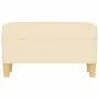 Banco de tela color crema 70x35x41 cm de vidaXL, Bancos - Ref: Foro24-349369, Precio: 51,70 €, Descuento: %
