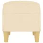 Banco de tela color crema 70x35x41 cm de vidaXL, Bancos - Ref: Foro24-349369, Precio: 51,70 €, Descuento: %
