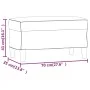 Banco de tela color crema 70x35x41 cm de vidaXL, Bancos - Ref: Foro24-349369, Precio: 51,70 €, Descuento: %