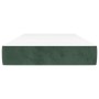 Colchón muelles ensacados terciopelo verde oscuro 90x200x20cm de vidaXL, Colchones - Ref: Foro24-347731, Precio: 163,11 €, De...
