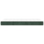Colchón muelles ensacados terciopelo verde oscuro 90x200x20cm de vidaXL, Colchones - Ref: Foro24-347731, Precio: 163,11 €, De...