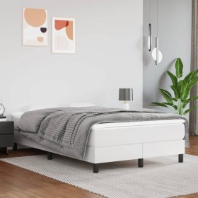 Colchón muelles ensacados cuero sintético blanco 120x200x20 cm de vidaXL, Colchones - Ref: Foro24-347763, Precio: 218,66 €, D...
