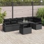 Conjunto de sofá de jardín 7 pcs Negro ratán sintético en Sofás de exterior | Comprar online en Foru.es