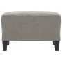 Reposapiés de terciopelo gris claro 60x50x41 cm de vidaXL, Otomanas - Ref: Foro24-349293, Precio: 56,02 €, Descuento: %