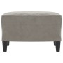 Reposapiés de terciopelo gris claro 60x50x41 cm de vidaXL, Otomanas - Ref: Foro24-349293, Precio: 57,12 €, Descuento: %