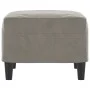 Reposapiés de terciopelo gris claro 60x50x41 cm de vidaXL, Otomanas - Ref: Foro24-349293, Precio: 56,02 €, Descuento: %