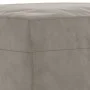 Reposapiés de terciopelo gris claro 60x50x41 cm de vidaXL, Otomanas - Ref: Foro24-349293, Precio: 56,02 €, Descuento: %