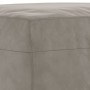 Reposapiés de terciopelo gris claro 60x50x41 cm de vidaXL, Otomanas - Ref: Foro24-349293, Precio: 57,12 €, Descuento: %