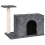 Rascador para gatos con postes de sisal gris oscuro 51 cm de vidaXL, Mobiliario para gatos - Ref: Foro24-171587, Precio: 27,2...