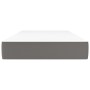 Colchón de muelles ensacados cuero sintético gris 90x190x20 cm de vidaXL, Colchones - Ref: Foro24-347706, Precio: 135,87 €, D...