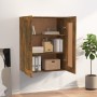 Armario colgante de pared roble ahumado 69,5x32,5x90 cm de vidaXL, Aparadores - Ref: Foro24-817396, Precio: 69,21 €, Descuent...