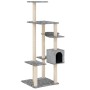 Rascador para gatos con postes de sisal gris claro 142 cm de vidaXL, Mobiliario para gatos - Ref: Foro24-171592, Precio: 58,3...