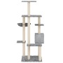 Rascador para gatos con postes de sisal gris claro 142 cm de vidaXL, Mobiliario para gatos - Ref: Foro24-171592, Precio: 58,3...