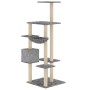 Rascador para gatos con postes de sisal gris claro 142 cm de vidaXL, Mobiliario para gatos - Ref: Foro24-171592, Precio: 58,3...