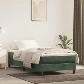 Dark green velvet pocket spring mattress 100x200x20 cm by vidaXL, Mattresses - Ref: Foro24-347751, Price: 179,03 €, Discount: %