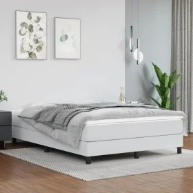 Colchón muelles ensacados cuero sintético blanco 140x200x20 cm de vidaXL, Colchones - Ref: Foro24-347803, Precio: 233,38 €, D...