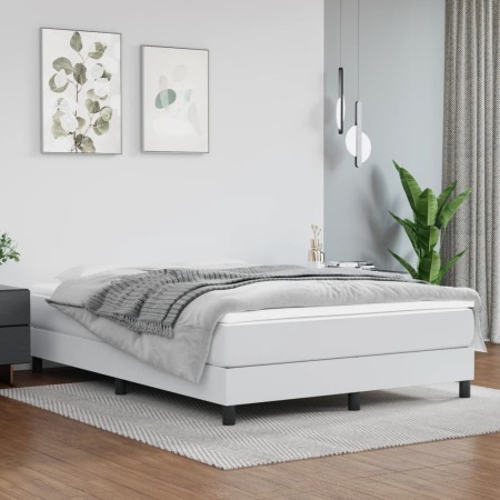 Colchón muelles ensacados cuero sintético blanco 140x200x20 cm de vidaXL, Colchones - Ref: Foro24-347803, Precio: 238,06 €, D...