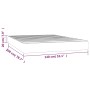 Colchón muelles ensacados cuero sintético blanco 140x200x20 cm de vidaXL, Colchones - Ref: Foro24-347803, Precio: 238,06 €, D...