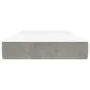 Colchón de muelles ensacados terciopelo gris claro 90x200x20 cm de vidaXL, Colchones - Ref: Foro24-347728, Precio: 130,81 €, ...