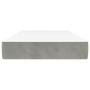 Colchón de muelles ensacados terciopelo gris claro 90x200x20 cm de vidaXL, Colchones - Ref: Foro24-347728, Precio: 141,86 €, ...