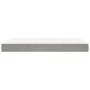 Colchón de muelles ensacados terciopelo gris claro 90x200x20 cm de vidaXL, Colchones - Ref: Foro24-347728, Precio: 130,81 €, ...