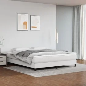 Colchón muelles ensacados cuero sintético blanco 160x200x20 cm de vidaXL, Colchones - Ref: Foro24-347823, Precio: 260,59 €, D...