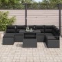Conjunto de sofá de jardín con cojín 9 pcs Negro en Sofás de exterior | Comprar online en Foru.es